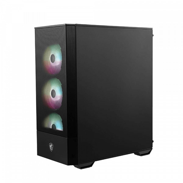 Gabinete Gamer MSI MAG Forge 112R, Mid Tower, Black, Sem Fonte, Com 4 Fans
