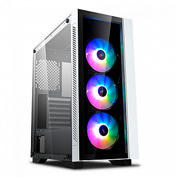 Gabinete DeepCool Matrexx 55 V3 ADD-RGB, Lateral em Vidro -  DP-ATX-MATREXX55V3-AR-WH-3F