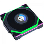 Kit Fan Com 3 Unidades Lian Li Uni Fan SL Wireless LCD, ARGB, 120mm, Com Tela, Black, 12SLLCD1W3B