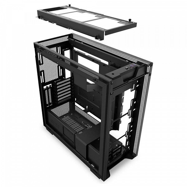 Gabinete Gamer NZXT H710i, Mid Tower, Com 4 Fans, Vidro Temperado, Black, S-Fonte, CA-H710I-B1