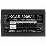 Fonte Aerocool ATX 800W, 80 Plus Bronze, não-modular, PFC Ativo, bivolt automática, sem LED/RGB, com cabo KCAS-800W