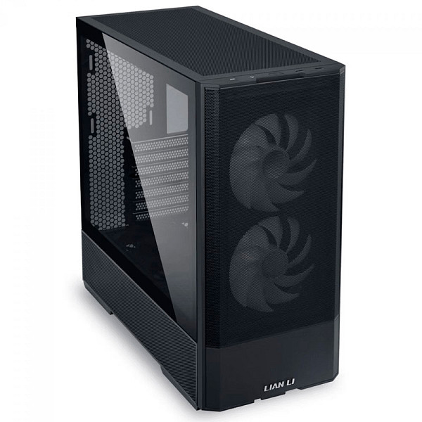 Gabinete Gamer Lian Li Lancool 207 RW, RGB, Mid Tower, Vidro Temperado, ATX, Sem Fonte, Com 2 Fans, Preto, LAN207RX BLACK
