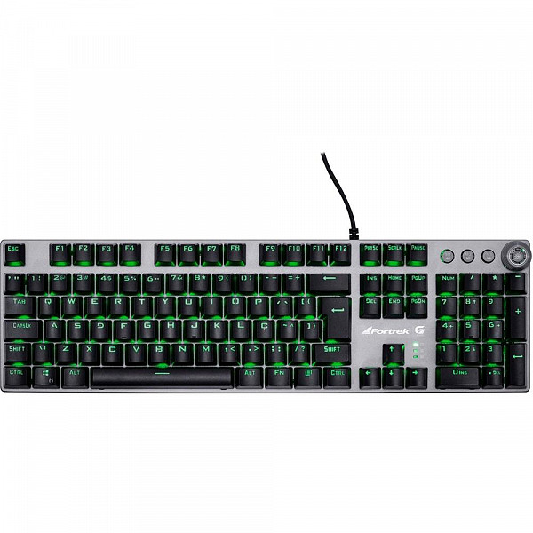 Teclado Mecânico Gamer Fortrek GPro K7 Plus, RGB, Switch KRGD Blue, ABNT2
