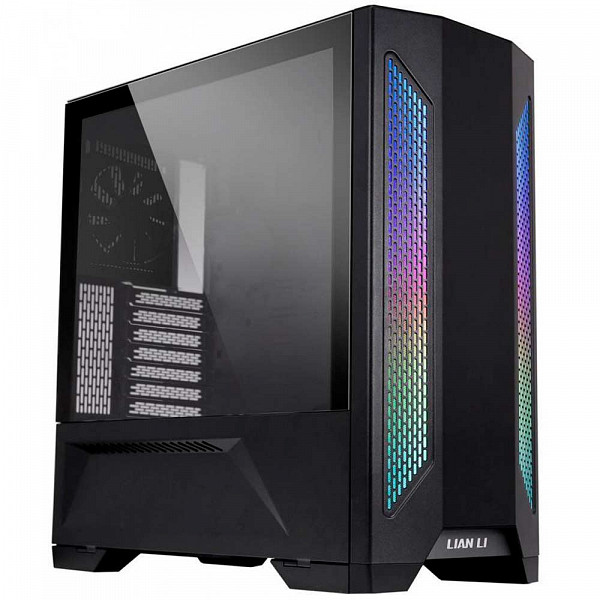 Gabinete Gamer Lian Li Lancool II RGB, Mid Tower, Vidro Temperado, black, Sem Fonte