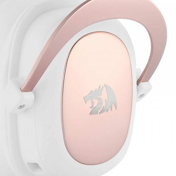 Headset Gamer Redragon Zeus 2, 7.1, Branco H510W