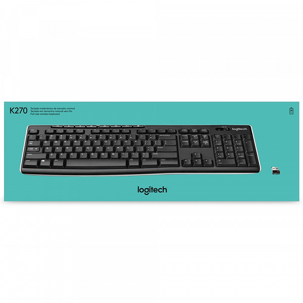Teclado Logitech K270 Sem Fio ABNT2
