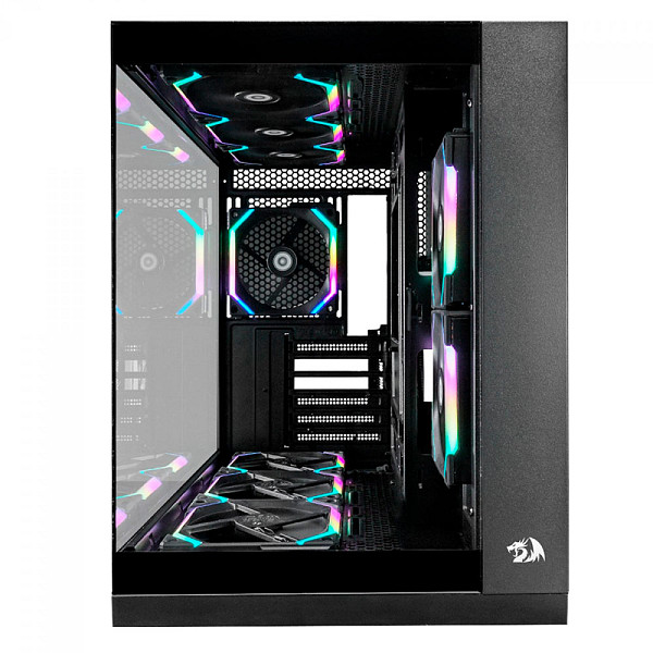 Gabinete Gamer Redragon Wideload Pro, Mid Tower, ATX, Lateral em Vidro Temperado, Preto - CA-604B-PRO