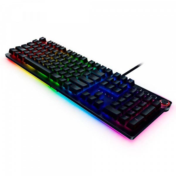 Teclado Óptico-Mecânico Gamer Razer Huntsman Elite, Chroma, Razer Switch Purple, US - RZ03-01870200-R3U1