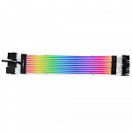 Cabo Extensor Sleeved Lian Li Strimer Plus V2 Triple 8 Pinos Preto Argb 8 Pinos - PW12-PV2 BLACK
