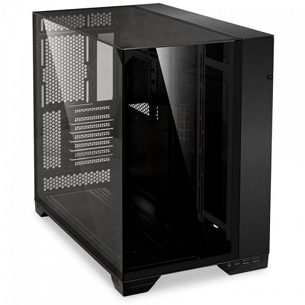 Gabinete Gamer Lian Li O11 Vision, Mid Tower, Vidro Temperado, E-ATX, Black, Sem Fonte, Sem Fan, O11VX BLACK