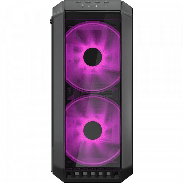 Gabinete Gamer Cooler Master MasterCase H500, RGB, 3 Coolers, Lateral em Vidro, Iron Grey - MCM-H500-IGNN-S00