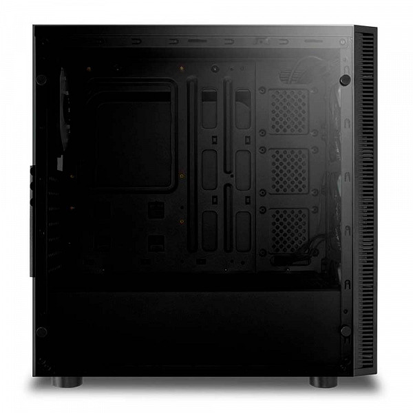 Gabinete Gamer Redragon Sideswipe, Mid Tower, Com 4 Fans RGB, Vidro Temperado, Black, S-Fonte, GC-601