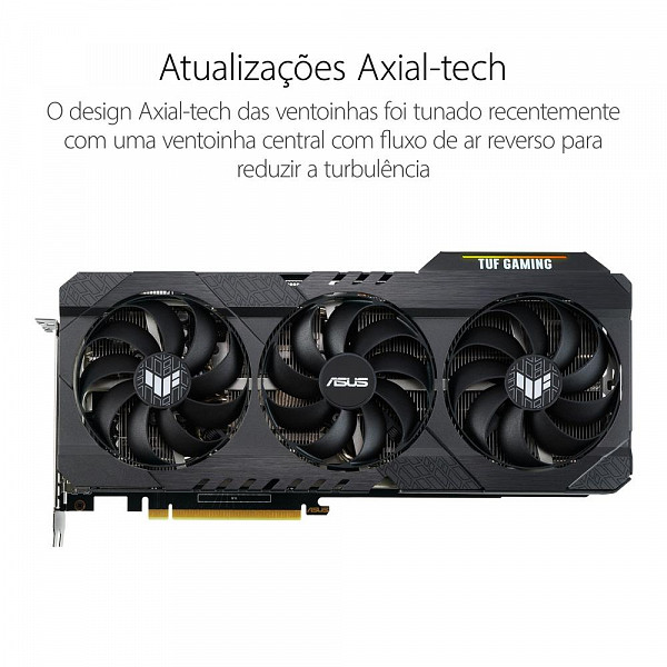 Placa de Vídeo ASUS TUF GAMING GeForce RTX 3060 12 GB OC EDITION GDDR6 - TUF-RTX3060-O12G-GAMING