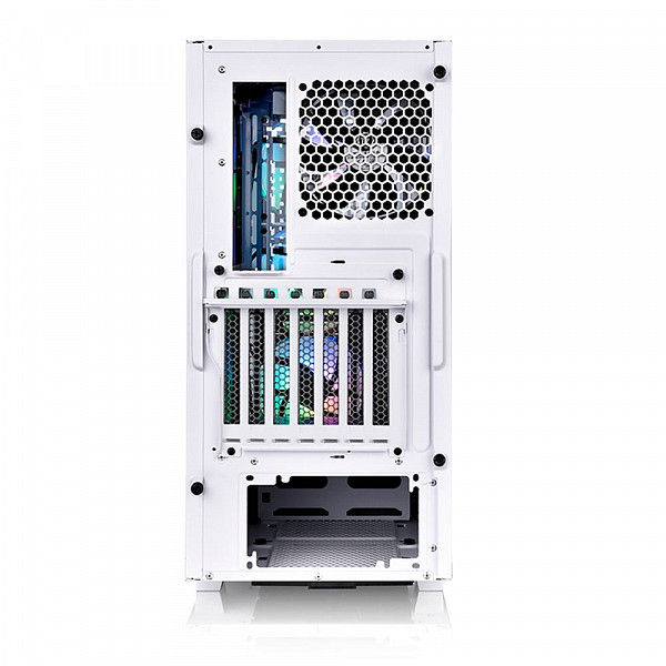 Gabinete Gamer Thermaltake V350 TG ARGB Air Mid Tower, Vidro Temperado, Sem Fonte, 3 fans ARGB de 120 mm, Branco,  CA-1S3-00M6WN-03