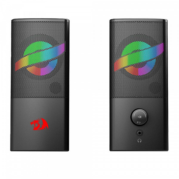 Caixa de Som Gamer Redragon Air, 6W RMS, RGB, USB, 150Hz/20KHz, Preto - GS530
