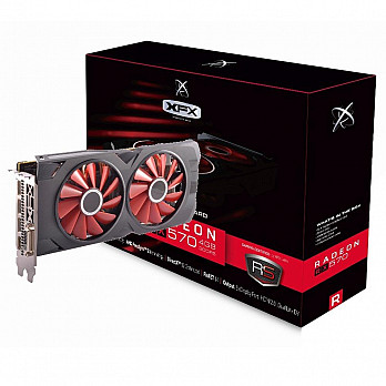 Placa de Vídeo Amd XFX Radeon RX 570 4Gb Rs XXX Ed Oc+ Ddr5 1284Mhz RX-570P4DFD6