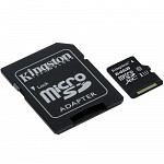 Cartão de Memória Kingston Canvas Select MicroSD 64GB Classe 10 com Adaptador - SDCS/64GB