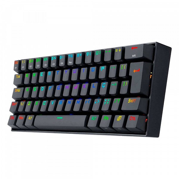 Teclado Gamer Redragon Mecânico Draconic 60% Rgb Switch Brown K530 Sem Fio
