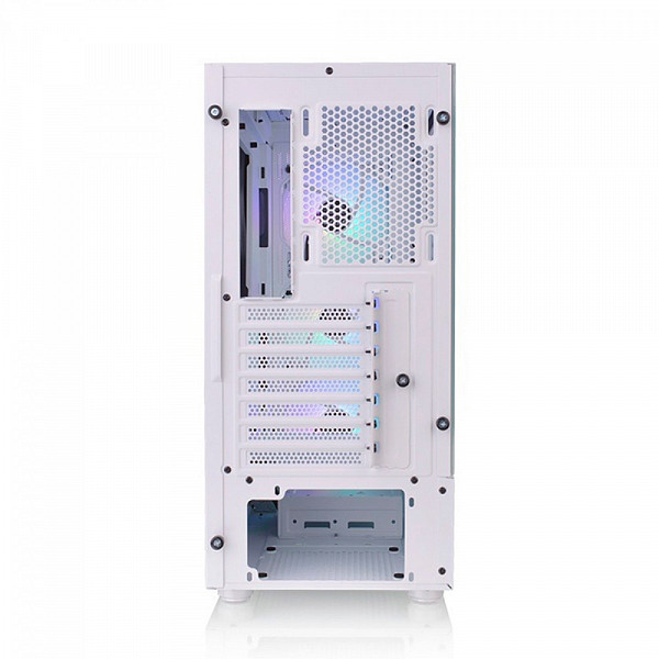 Gabinete Gamer Thermaltake S200 TG ARGB Snow, Mid Tower, Vidro Temperado, ATX, White, Sem Fonte, Com 3 Fans, CA-1X2-00M6WN-00