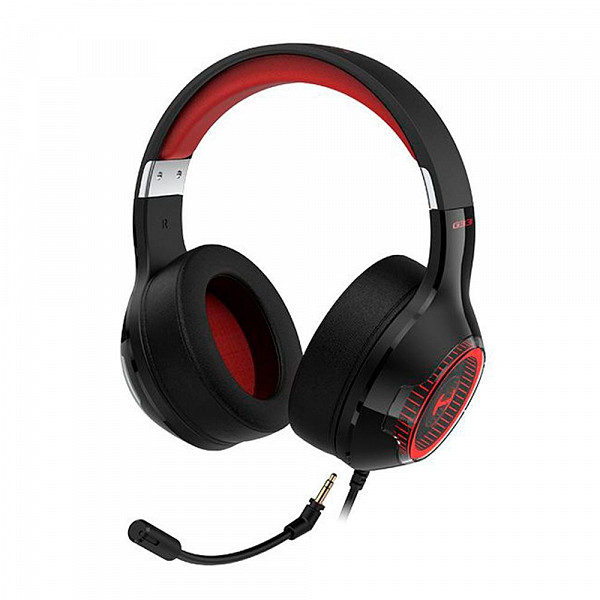 Headset Gamer Edifier Hecate G33, RGB, Som Surround 7.1, Drivers 40mm, USB, Preto e Vermelho - G33