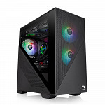 Gabinete Gamer Thermaltake Divider 170 TG ARGB, Mid Tower, Vidro Temperado, Black, M-ATX, Sem fonte, Com 2 Fans, CA-1S4-00S1WN-00