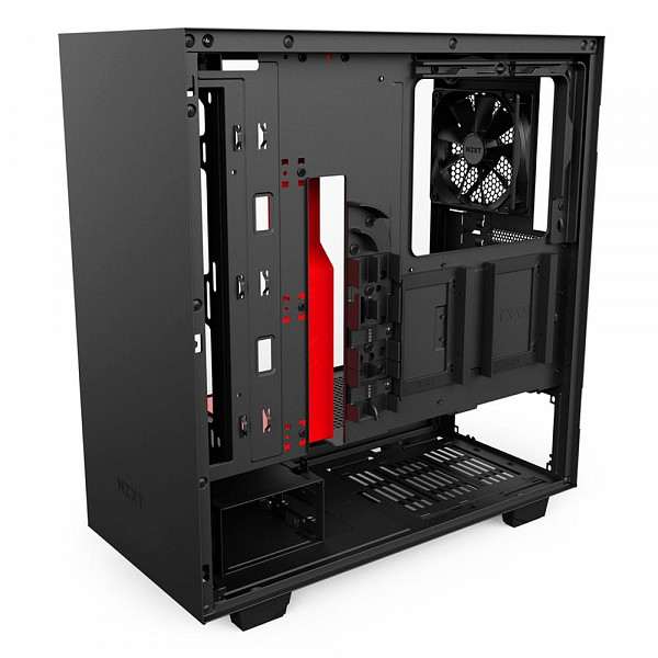 Gabinete NZXT H500 Vermelho CA-H500B-BR