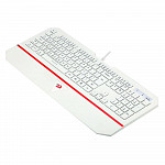 Teclado Membrana Redragon Karura 2, Apoio de Pulso, Atalhos Multimídas, ABNT2, Branco - K502W-N