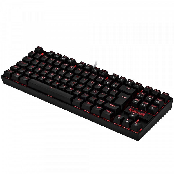 Teclado Mecânico Gamer Redragon Kumara, LED Vermelho, Switch Outemu Red, PT - K552