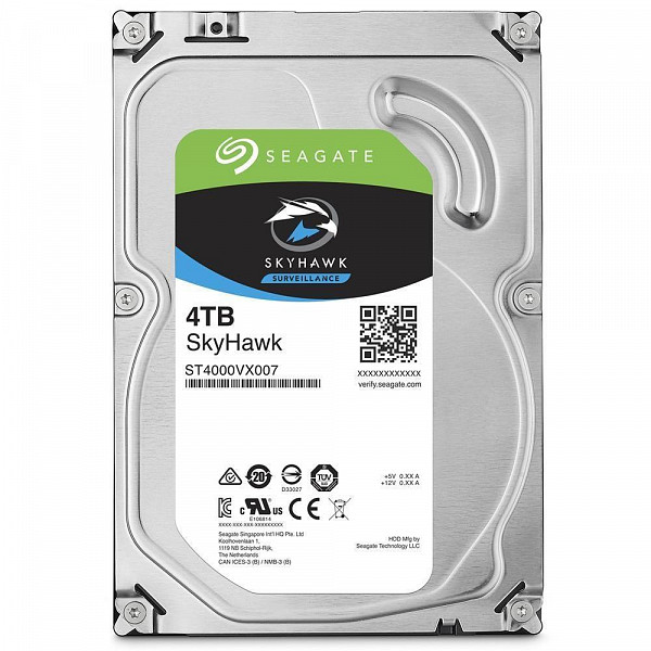 HD Seagate Surveillance SkyHawk, 4TB, 3.5´, SATA - ST4000VX007