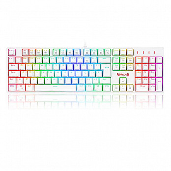 Teclado Óptico Gamer Redragon Surara Pro RGB, Switch Vermelho, ABNT2, Keycaps ABS Doubleshot, Branco - K582W-RGB-PRO (PT-RED) op