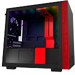 Gabinete Gamer NZXT H210i, Mini Tower, Com 2 Fans, Vidro Temperado, Red, S-Fonte, CA-H210I-BR