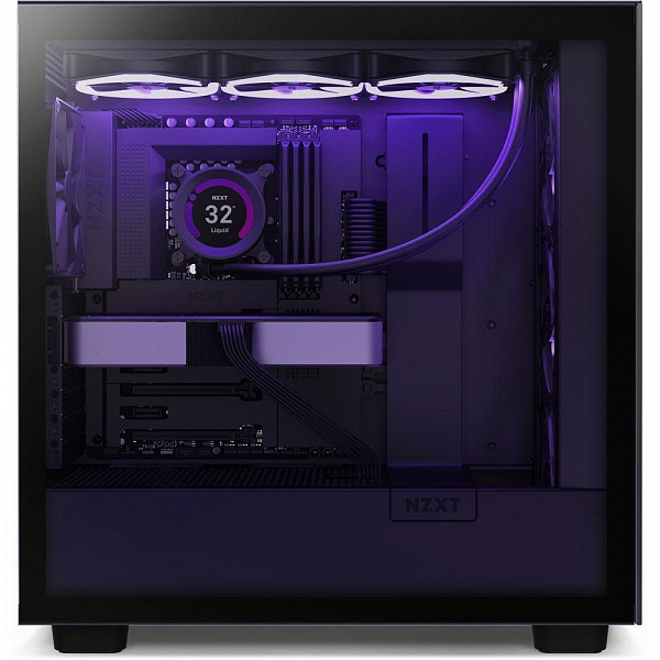 Gabinete NZXT H7 Elite, Mid Tower, ATX, Lateral e Frontal em Vidro Temperado, 3x Fan RGB, Preto - CM-H71EB-01