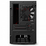 Gabinete Gamer NZXT H210, Mini Tower, com FAN, Lateral em Vidro, Preto/Vermelho - CA-H210B-BR