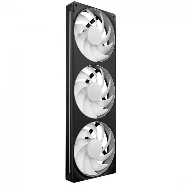 Kit Fan 360mm NZXT F360 RGB Core, 3 Ventoinhas De 120mm, Single-Frame, Preto, RF-U36HF-B1