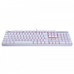 Teclado Mecânico Gamer Redragon Mitra Lunar K551W, Switch Vermelho, ABNT2, Branco