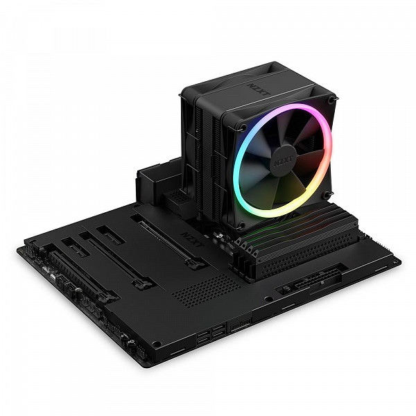 Cooler para Processador NZXT T120, 120mm, RGB, Intel e AMD, Preto - RC-TR120-B1