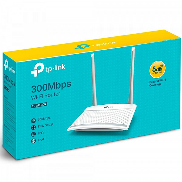 Roteador TP-Link 300Mbps, 2 Antenas - TL-WR820N