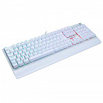 Teclado Mecânico Gamer Redragon Kala Lunar White K557W, RGB, Switch Blue, ABNT2