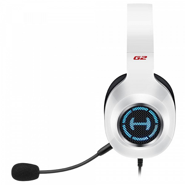 Headset Gamer Edifier G2 II Hecate, RGB, 7.1 Virtual Som Surround, Drivers 50mm, USB, Branco- G2II-WH