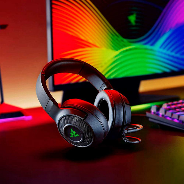 Headset Gamer Razer Kraken X USB, LED Verde, Som Surround 7.1, Drivers 40mm - RZ04-02960100-R3U1