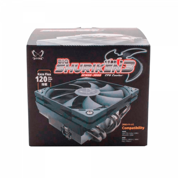 Cooler para Processador Scythe Big Shuriken 3 120mm, Intel-AMD, SCBSK-3000
