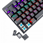 Teclado Gamer Mecânico T-Dagger Corvette LED, Switch Blue