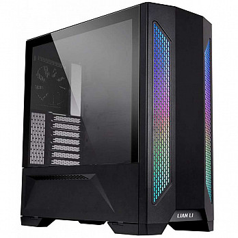 Gabinete Gamer Lian Li Lancool II RGB, Mid Tower, Vidro Temperado, black, Sem Fonte