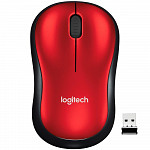 Mouse Logitech M185 Sem Fio Vermelho 1000DPI - 910-003635