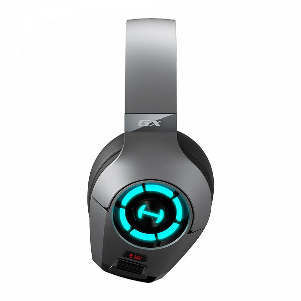 Headset Gamer Edifier Hi-Res GX Hecate, Microfone com Haste Retrátil, P2, USB Type-C, LED, Modo Game - GX-Cinza