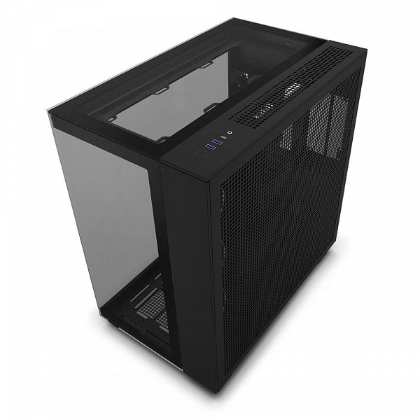 Gabinete Gamer NZXT H9 Elite, Mid Tower, RGB, ATX, Lateral, Frontal e Topo em Vidro, Preto - CM-H91EB-01