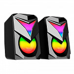 Caixa de Som Gamer e Subwoofer Redragon Toccata, 11W RMS, RGB, USB, preto - GS700