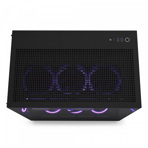 Gabinete Gamer NZXT H9 Flow, Mid Tower, ATX, Lateral e Frontal em Vidro, Preto - CM-H91FB-01