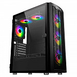 Gabinete Gamer Redragon Bluestreak Preto Mid Tower Lateral Vidro Temperado Sem Fan - GC-MA211