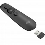 Apresentador sem fio Logitech R500 com Laser Pointer Vermelho, Conexão por USB ou Bluetooth, Aplicativo para Personalização - 910-005333